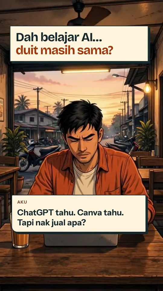 Frame sebenar iklan komik Client Pertama